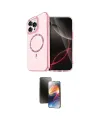 ieg™ iPhone 16 Pro Kılıf Kıvılcım Form Prime - Siyah 3D Antistatik Mat Seramik Nano Ekran Koruyucu