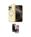 ieg™ iPhone 16 Pro Kılıf Kıvılcım Form Prime - Siyah 3D Antistatik Mat Seramik Nano Ekran Koruyucu