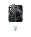 ieg™ iPhone 16 Pro Kılıf Kıvılcım Form Prime - Siyah Bilvis 0.18mm Plus Cam Ekran Koruyucu