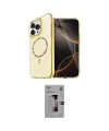 ieg™ iPhone 16 Pro Kılıf Kıvılcım Form Prime - Siyah Bilvis 3D Mat Cam Ekran Koruyucu
