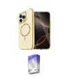 ieg™ iPhone 16 Pro Kılıf Kıvılcım Form Prime - Siyah Bilvis 5in1 3D Magic Cam Ekran Koruyucu