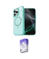 ieg™ iPhone 16 Pro Kılıf Kıvılcım Form Prime - Siyah Bilvis 5in1 3D Magic Cam Ekran Koruyucu