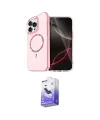 ieg™ iPhone 16 Pro Kılıf Kıvılcım Form Prime - Siyah Bilvis 5in1 5D Magic Hayalet Cam Ekran Koruyucu