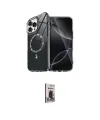 ieg™ iPhone 16 Pro Kılıf Kıvılcım Form Prime - Siyah Bilvis Hayalet Cam Ekran Koruyucu