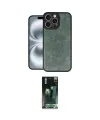 ieg™ iPhone 16 Pro Kılıf Kıvılcım Işık Serisi - Siyah 360 Mat Full Body Arka Koruyucu
