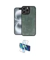 ieg™ iPhone 16 Pro Kılıf Kıvılcım Işık Serisi - Siyah 3D Antistatik Cam Ekran Koruyucu