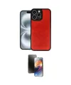ieg™ iPhone 16 Pro Kılıf Kıvılcım Işık Serisi - Siyah 3D Antistatik Mat Seramik Nano Ekran Koruyucu