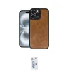 ieg™ iPhone 16 Pro Kılıf Kıvılcım Işık Serisi - Siyah Bilvis 0.18mm Plus Cam Ekran Koruyucu