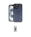 ieg™ iPhone 16 Pro Kılıf Kıvılcım Işık Serisi - Siyah Bilvis 3D Cam Ekran Koruyucu