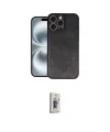 ieg™ iPhone 16 Pro Kılıf Kıvılcım Işık Serisi - Siyah Bilvis 3D Cam Ekran Koruyucu
