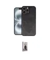 ieg™ iPhone 16 Pro Kılıf Kıvılcım Işık Serisi - Siyah Bilvis Hayalet Cam Ekran Koruyucu