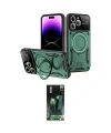 ieg™ iPhone 16 Pro Kılıf Kıvılcım Modern Serisi - Siyah 360 Mat Full Body Arka Koruyucu
