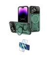 ieg™ iPhone 16 Pro Kılıf Kıvılcım Modern Serisi - Siyah 3D Antistatik Cam Ekran Koruyucu