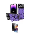 ieg™ iPhone 16 Pro Kılıf Kıvılcım Modern Serisi - Siyah 3D Antistatik Mat Seramik Nano Ekran Koruyucu