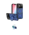 ieg™ iPhone 16 Pro Kılıf Kıvılcım Modern Serisi - Siyah 3D Antistatik Seramik Nano Ekran Koruyucu