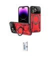 ieg™ iPhone 16 Pro Kılıf Kıvılcım Modern Serisi - Siyah Bilvis 0.18mm Plus Cam Ekran Koruyucu