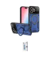 ieg™ iPhone 16 Pro Kılıf Kıvılcım Modern Serisi - Siyah Bilvis 0.18mm Plus Cam Ekran Koruyucu