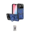 ieg™ iPhone 16 Pro Kılıf Kıvılcım Modern Serisi - Siyah Bilvis 3D Cam Ekran Koruyucu