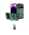 ieg™ iPhone 16 Pro Kılıf Kıvılcım Modern Serisi - Siyah Bilvis Hayalet Cam Ekran Koruyucu