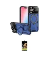 ieg™ iPhone 16 Pro Kılıf Kıvılcım Modern Serisi - Siyah Buffer Cam Ekran Koruyucu
