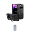 ieg™ iPhone 16 Pro Kılıf Kıvılcım Modern Serisi - Siyah Joko Magic 5D Cam