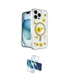 ieg™ iPhone 16 Pro Kılıf Kozmos Doku - Siyah 3D Antistatik Cam Ekran Koruyucu