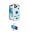 ieg™ iPhone 16 Pro Kılıf Kozmos Doku - Siyah 3D Antistatik Cam Ekran Koruyucu