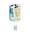 ieg™ iPhone 16 Pro Kılıf Kozmos Doku - Siyah Bilvis 0.18mm Plus Cam Ekran Koruyucu