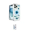 ieg™ iPhone 16 Pro Kılıf Kozmos Doku - Siyah Bilvis 0.18mm Plus Cam Ekran Koruyucu