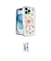 ieg™ iPhone 16 Pro Kılıf Kozmos Doku - Siyah Bilvis 0.18mm Plus Cam Ekran Koruyucu