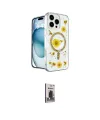 ieg™ iPhone 16 Pro Kılıf Kozmos Doku - Siyah Bilvis Hayalet Cam Ekran Koruyucu