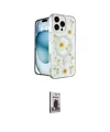 ieg™ iPhone 16 Pro Kılıf Kozmos Doku - Siyah Bilvis Hayalet Cam Ekran Koruyucu