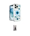 ieg™ iPhone 16 Pro Kılıf Kozmos Doku - Siyah Bilvis Hayalet Cam Ekran Koruyucu