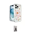 ieg™ iPhone 16 Pro Kılıf Kozmos Doku - Siyah Bilvis Hayalet Cam Ekran Koruyucu
