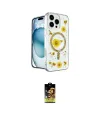 ieg™ iPhone 16 Pro Kılıf Kozmos Doku - Siyah Buffer Cam Ekran Koruyucu