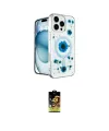ieg™ iPhone 16 Pro Kılıf Kozmos Doku - Siyah Buffer Cam Ekran Koruyucu