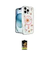ieg™ iPhone 16 Pro Kılıf Kozmos Doku - Siyah Buffer Cam Ekran Koruyucu