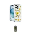 ieg™ iPhone 16 Pro Kılıf Kozmos Doku - Siyah Joko Magic 5D Hayalet Cam