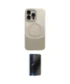 ieg™ iPhone 16 Pro Kılıf Kozmos Form Özel Seri - Siyah 3D Antistatik Hayalet Cam Ekran Koruyucu