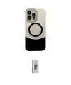 ieg™ iPhone 16 Pro Kılıf Kozmos Form Özel Seri - Siyah Bilvis 3D Cam Ekran Koruyucu