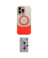 ieg™ iPhone 16 Pro Kılıf Kozmos Form Özel Seri - Siyah Bilvis 3D Mat Cam Ekran Koruyucu