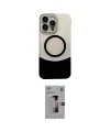 ieg™ iPhone 16 Pro Kılıf Kozmos Form Özel Seri - Siyah Bilvis 3D Mat Cam Ekran Koruyucu