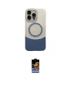 ieg™ iPhone 16 Pro Kılıf Kozmos Form Özel Seri - Siyah Buffer Hayalet Cam Ekran Koruyucu