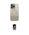 ieg™ iPhone 16 Pro Kılıf Kozmos Form Özel Seri - Siyah Buffer Hayalet Cam Ekran Koruyucu