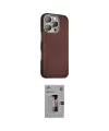 ieg™ iPhone 16 Pro Kılıf Kozmos Klasik Prime - Siyah Bilvis 3D Mat Cam Ekran Koruyucu