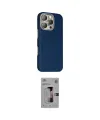 ieg™ iPhone 16 Pro Kılıf Kozmos Klasik Prime - Siyah Bilvis 3D Mat Cam Ekran Koruyucu