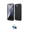 ieg™ iPhone 16 Pro Kılıf Kozmos Yansıma Özel Seri - Siyah 3D Antistatik Seramik Nano Ekran Koruyucu