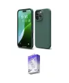 ieg™ iPhone 16 Pro Kılıf Kozmos Yansıma Özel Seri - Siyah Bilvis 5in1 3D Magic Cam Ekran Koruyucu