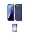 ieg™ iPhone 16 Pro Kılıf Kozmos Yansıma Özel Seri - Siyah Bilvis 5in1 3D Magic Cam Ekran Koruyucu