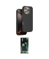 ieg™ iPhone 16 Pro Kılıf Kutup Modern - Siyah 360 Mat Full Body Arka Koruyucu